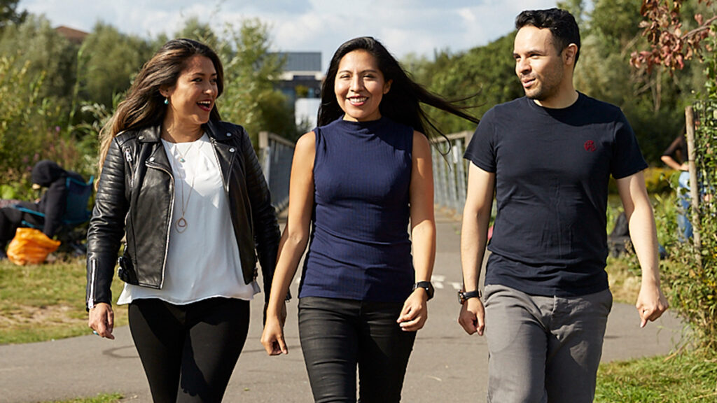 Edward Guzman, Angela Serna and Paola Saavedra